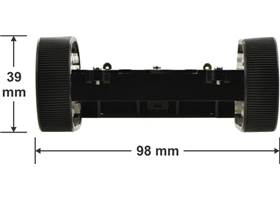 Pololu Zumo chassis kit - side dimensions